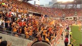 MLS 2012 Playoffs  Dynamo Supporters quotEl Batallonquot vs DC United Game Atmosphere [upl. by Brosy322]