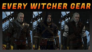 Every Single Witcher Gear In The Game  The Witcher 3 [upl. by Nomelihp]