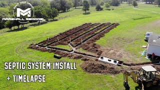 Septic System Install with Mobile Home Hookup [upl. by Hernandez801]