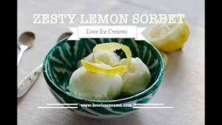 Lemon Sorbet Recipe [upl. by Levona672]