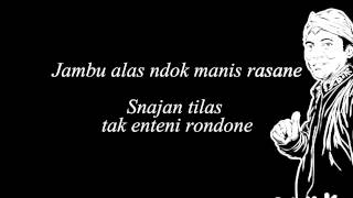 Didi Kempot  Jambu Alas Lyric [upl. by Aivatan]