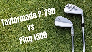 Ping i500 vs Taylormade P790 Irons  The Longest Hitting Irons Of 2018 [upl. by Koslo]