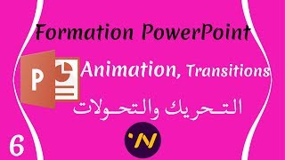 6 Powerpoint animation transitions création التحريك والتحولات بوويربوينت [upl. by Natek]