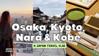 5Day Japan Travel Itinerary  OSAKA KYOTO NARA amp KOBE day trips places to eat travel tips [upl. by Ike]