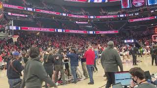 University of Richmond Spiders celebrate winning A10 Basketball championship 31322 [upl. by Ahsenit]