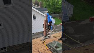 Chimney Removal UNDER the roof line [upl. by Forster]