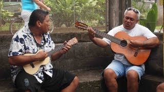 Fatu Hiva in the Marquesas French Polynesia Images with local music by Tiri and Pierre [upl. by Aseen]