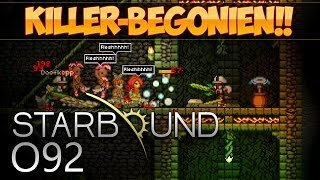 STARBOUND HD 092 S02E34  FLEISCHFRESSENDE PFLANZEN greifen an [upl. by Hoes]