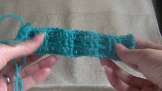 Ribbed Square  Scarf  Blanket  Bag Strap Starting Point Tutorial Part 1 of 2 [upl. by Nitsirc98]