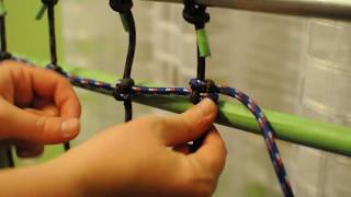 Knot for DIY Cargo net [upl. by Ahsennod]