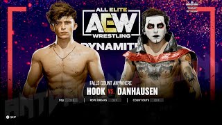 AEW Fight FOREVER  HOOK VS DANHAUSEN 4K 60FPS DLC Gameplay [upl. by Joerg]