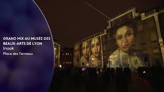 Fête des lumières de Lyon 2022  La grand mix place des Terreaux [upl. by Nevram]