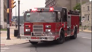 Phoenixville Fire Department Engine 652 Responding [upl. by Reyotal149]