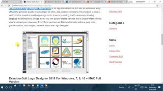 EximiousSoft Logo Designer 2018 For Windows 7 8 10  MAC Full Version [upl. by Lenneuq]