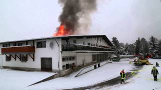 Großbrand in Wohn und Geschäftshaus in Schwandorf [upl. by Necila]