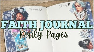 Faith Journal Daily Pages  Featuring Crafty Planner Queen [upl. by Gorges]