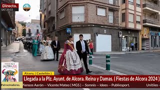 Llegada Reina y Damas a la Plz Del Ayuntamiento de Alcora [upl. by Itoyj]