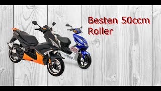 Die 10 besten 50ccm Roller 2017 [upl. by Nywles]