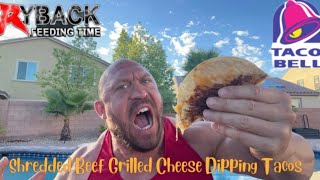 Ryback Takes On Taco Bell New Shredded Beef Dipping Tacos For Breakfast [upl. by Metts]