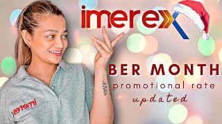 IMEREX BER MONTH UPDATED PROMOTIONAL RATES [upl. by Ehman]