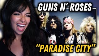 THIS ENERGY  Guns N Roses  quotParadise Cityquot  FIRST TIME REACTION [upl. by Eilyab679]