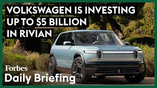 Volkswagen And Rivian Team Up To Rival Tesla [upl. by Avid]