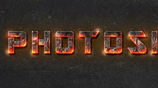 Fire Text Effect Photoshop cs6 tutorial [upl. by Hnoj883]