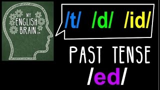 Past Tense ed Pronunciation My English Brain [upl. by Prouty]