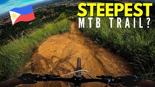 PHILIPPINES STEEPEST MTB TRAIL IVE RIDDEN Trail Ride 1 [upl. by Ahsain]