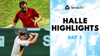 Medvedev vs Zhang Zverev Berrettini Sinner amp Hurkacz Play  Halle 2024 Highlights Day 3 [upl. by Obelia771]