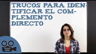 Trucos para identificar el complemento directo [upl. by Spindell]