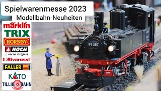 Spielwarenmesse 2023 Modellbahnneuheiten  Messeanlagen [upl. by Leahcin902]