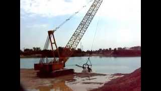 Liebherr HS 895 Dragline Excavator Digging gravel pt3 [upl. by Anigger190]