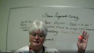 Writing your CVP Argumentative Senior Essay [upl. by Wilhelmine]