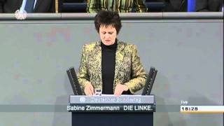 Sabine Zimmermann DIE LINKE Arbeitslosengeld statt Hartz IV [upl. by Banwell881]