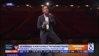 Nick Cartell sings quotBring Him Homequot onstage at the Pantages Theatre in Hollywood for KTLA5 [upl. by Behm]