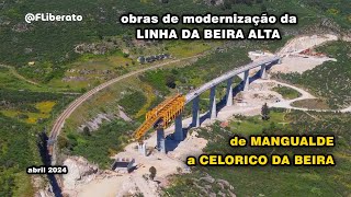 Modernização da Linha da Beira Alta entre Mangualde e Celorico da Beira [upl. by Osnohpla949]