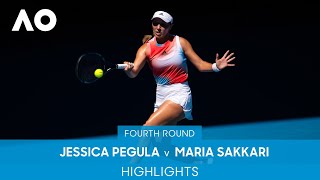 Jessica Pegula v Maria Sakkari Highlights 4R  Australian Open 2022 [upl. by Robinson539]