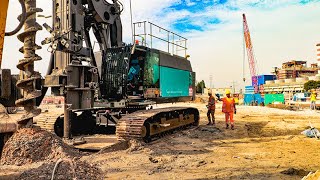 Displacement Piles with Casagrande B275 XP2 and B400 XP2 piling rigs [upl. by Lellih]