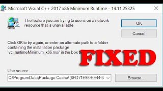 How to fix Feature You Are Trying To Use Is On A Network Resource That Is Unavailable error  2022 [upl. by Ahcila145]