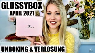 GLOSSYBOX APRIL 2021  Unboxing amp Verlosung [upl. by Rettig]