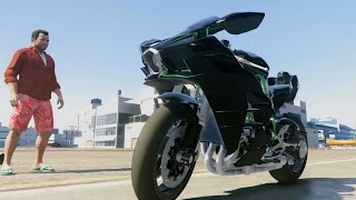 8【GTA5：実車MOD編】久々のバイクカワサキ：Ninja H2R [upl. by Josler974]