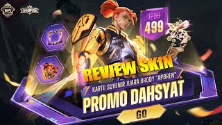 Review Skin Brody AP Bren Efeknya Keren Cuk Berasa Jadi Juara Dunia MSeries  Mobile Legends [upl. by Yhtamit]