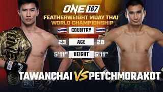 A Muay Thai Legend Is Born 👑 Tawanchai vs Petchmorakot  Full Fight [upl. by Hniht]