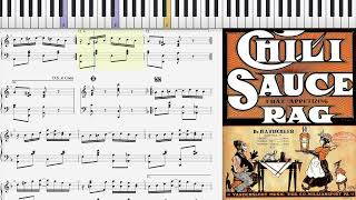 Chili Sauce Rag by Harry Fischler 1910 Ragtime piano [upl. by Nnahaid]