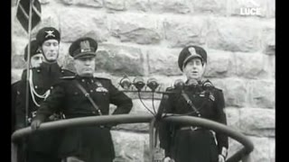 Benito Mussolini inaugura Carbonia il 18 Dicembre 1938 [upl. by Odnamla]