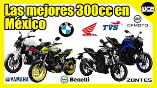 Las MEJORES MOTOCICLETAS de 300cc en México [upl. by Notnek693]