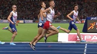 Jakob Ingebrigtsen 338 1500m Wins 2018 European Championship [upl. by Weiner]