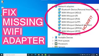 How To Fix Wireless Adapter Missing In Windows 10  Get WiFi Adapter Back [upl. by Lathe618]