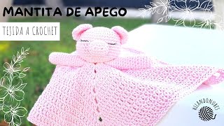 MANTITA DE APEGO RATONCITO Amigurumi Tutorial Paso a paso Crochet Patron en Descripción [upl. by Hedva]